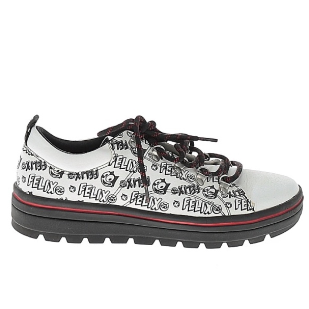 Sz 10 Skechers x Felix the cat black white red shoes good condition